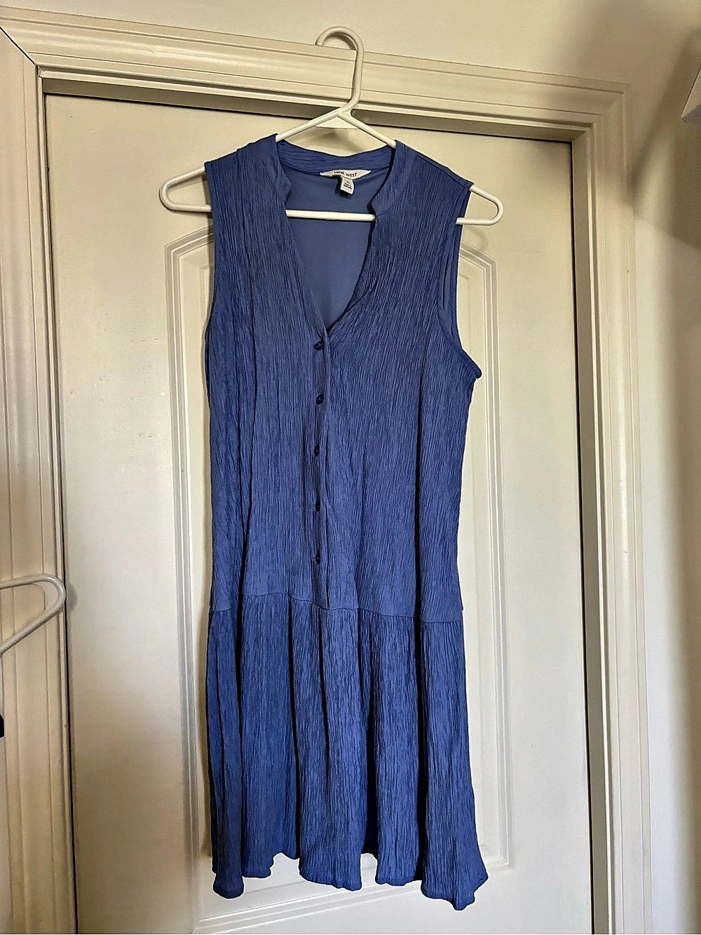 Nine West Blue Sleeveless Maxi Dress